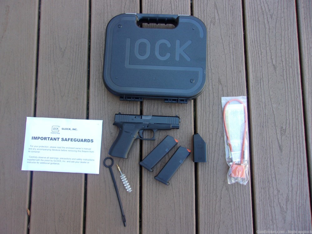 Glock 48 9mm 4" Semi Auto Pistol 99% Hardly Fired In Box Thin Frame $1START-img-1