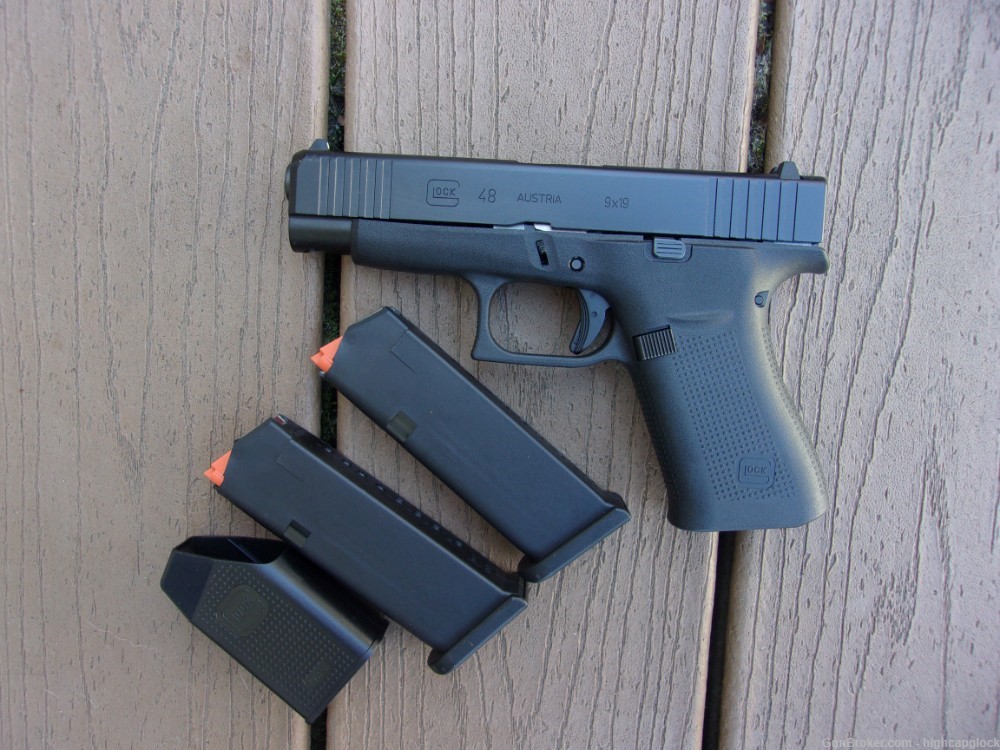 Glock 48 9mm 4" Semi Auto Pistol 99% Hardly Fired In Box Thin Frame $1START-img-3