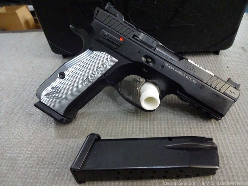 CZ Shadow 2 Compact Frame 9mm Luger 15+1, 4" Black Steel Barrel 91252 -img-1