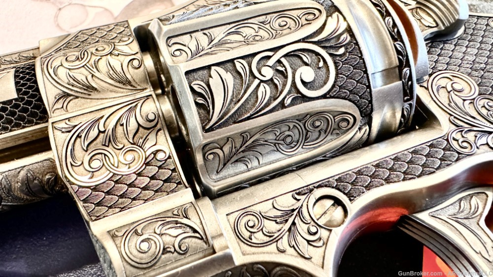 Spectacular custom Colt Python Full Coverage Custom Engraved-img-5