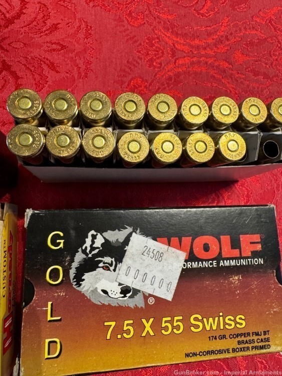 7.5x55 Swiss Ammunition Lot-img-3