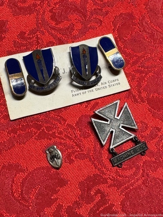 US Military Air Corps Army Sterling Silver badges-img-0