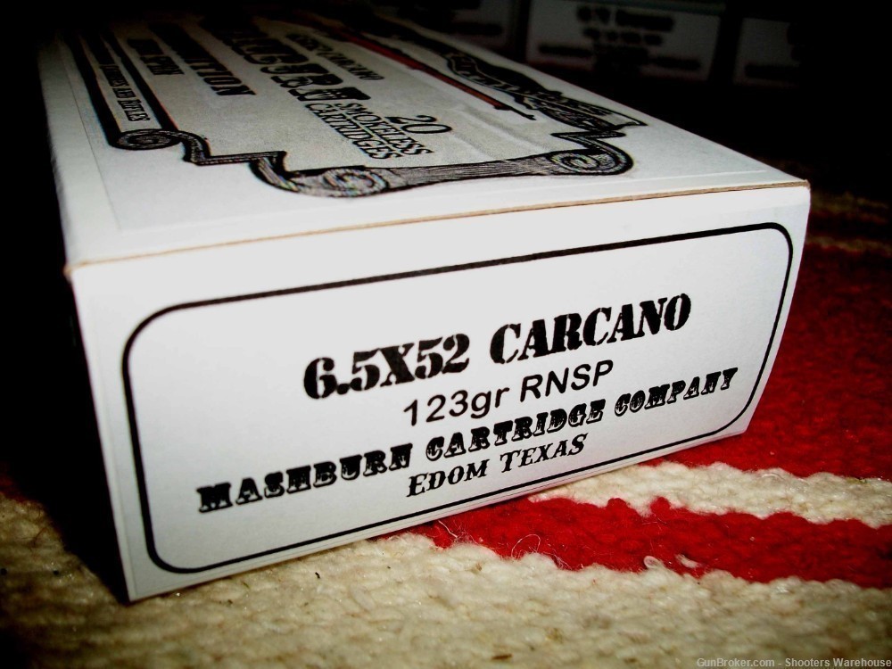6.5 Carcano 123gr SP Mashburn Cartridge Company 20rds-img-1