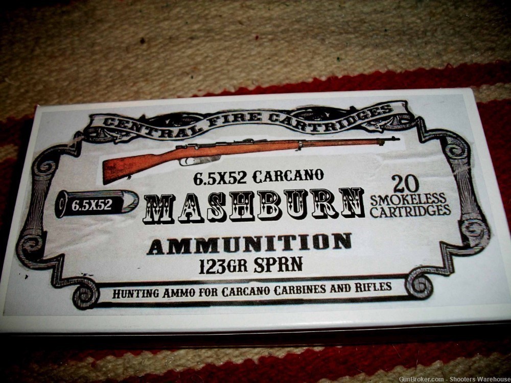 6.5 Carcano 123gr SP Mashburn Cartridge Company 20rds-img-0
