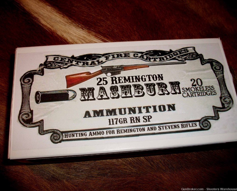 25 Remington 117gr RN SP Mashburn Cartridge Company 20rds NEW AMMO-img-0