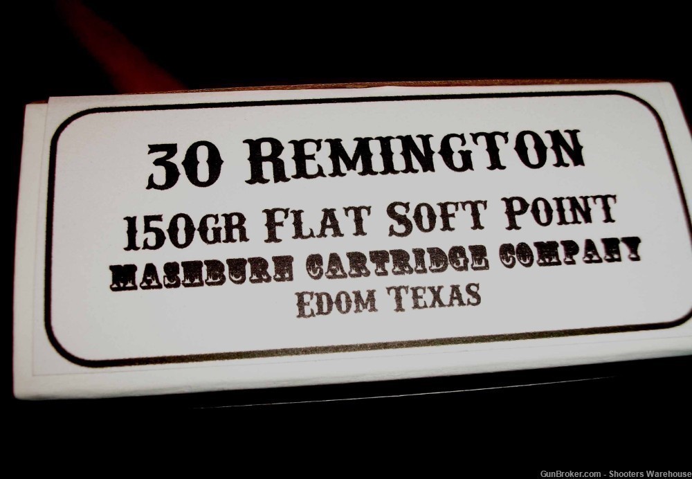 30 Remington 150gr FNSP Mashburn Cartridge Comapny 20rds NEW AMMO-img-1