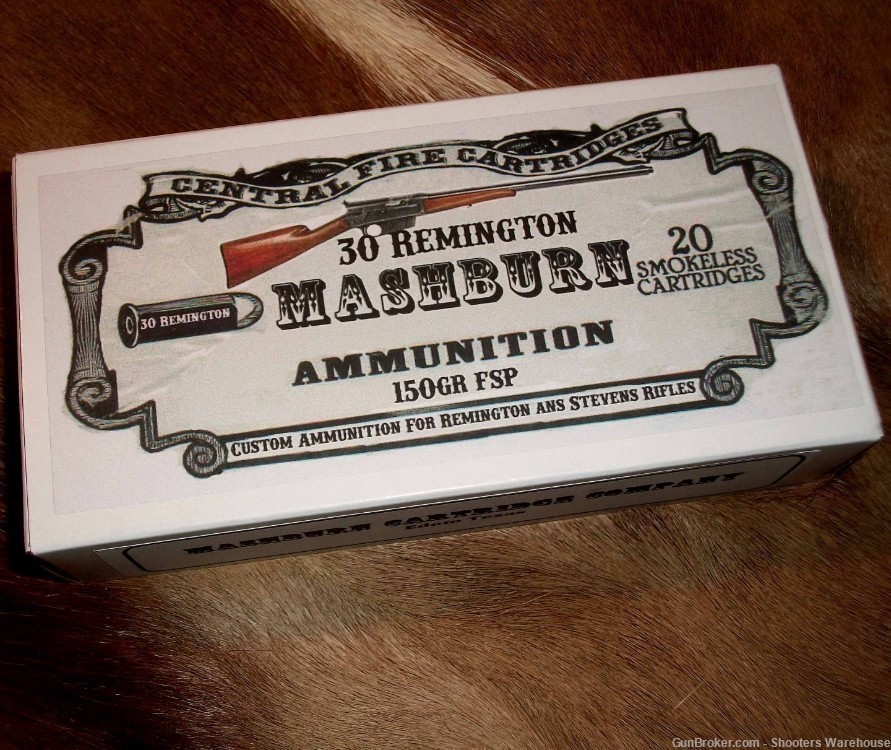 30 Remington 150gr FNSP Mashburn Cartridge Comapny 20rds NEW AMMO-img-0