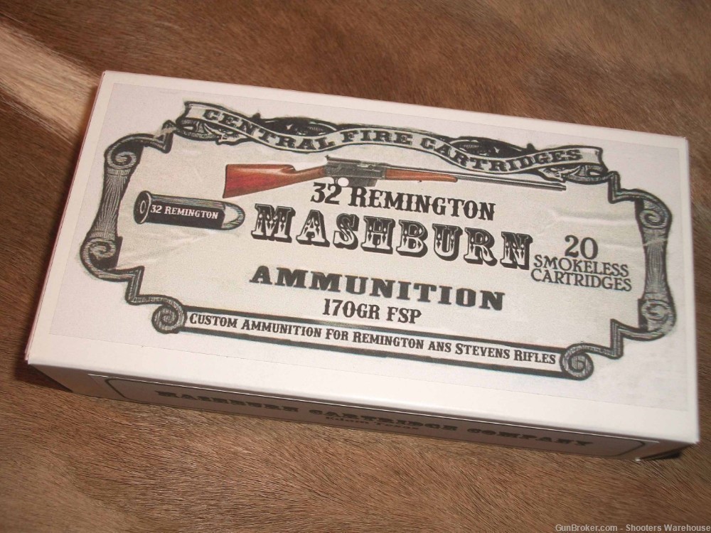 32 Remington 170gr FP Mashburn Cartridge Company 20rds NEW AMMO-img-0
