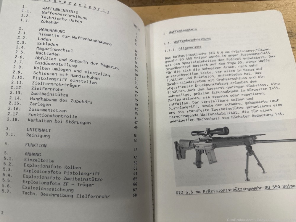 SIG SG 550 Sniper Instruction Manual-img-2