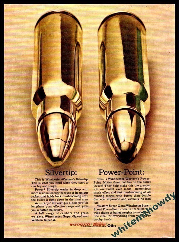 1966 WINCHESTER Bullets Ammunition Vintage PRINT AD-img-0