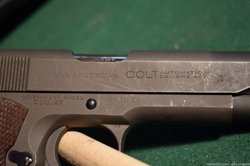 Rare Argentine Colt Government Model 1911 semi-auto pistol, .45 ACP-img-7