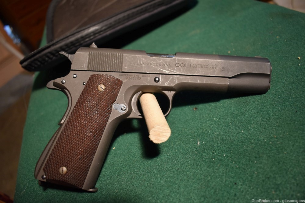 Rare Argentine Colt Government Model 1911 semi-auto pistol, .45 ACP-img-1