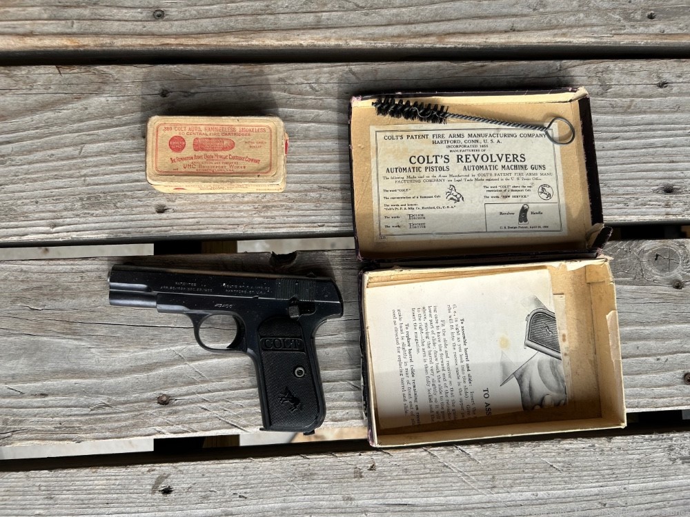 COLT Automatic Pistol 380 ACP 1908 manufactured 1920-img-0