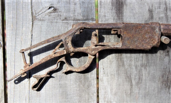 Winchester Centennial Rifle Model 1876 Excavated in Montana-img-2