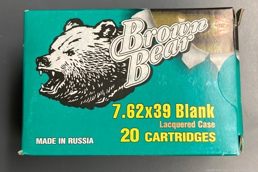 Brown Bear 7.62x39 blanks 20rd A762BL box new ak47-img-0