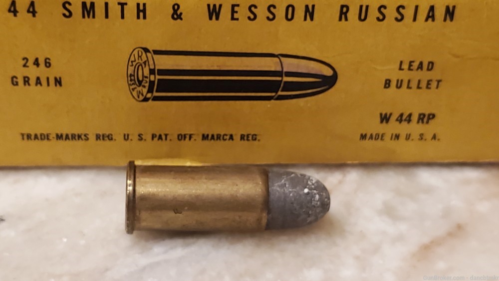 44 Russian full box Winchester Vintage post war lead 246 grain-img-2