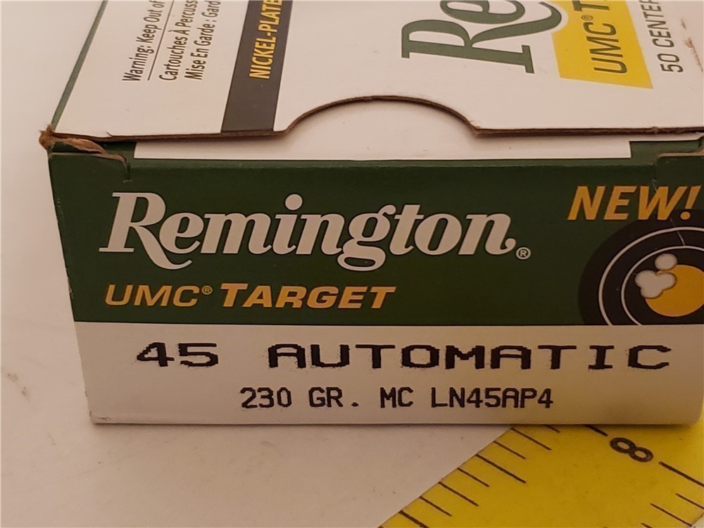 150ct Remington 45acp 230g Nickel Cased FAST FREE SHIPPING y2+-img-1