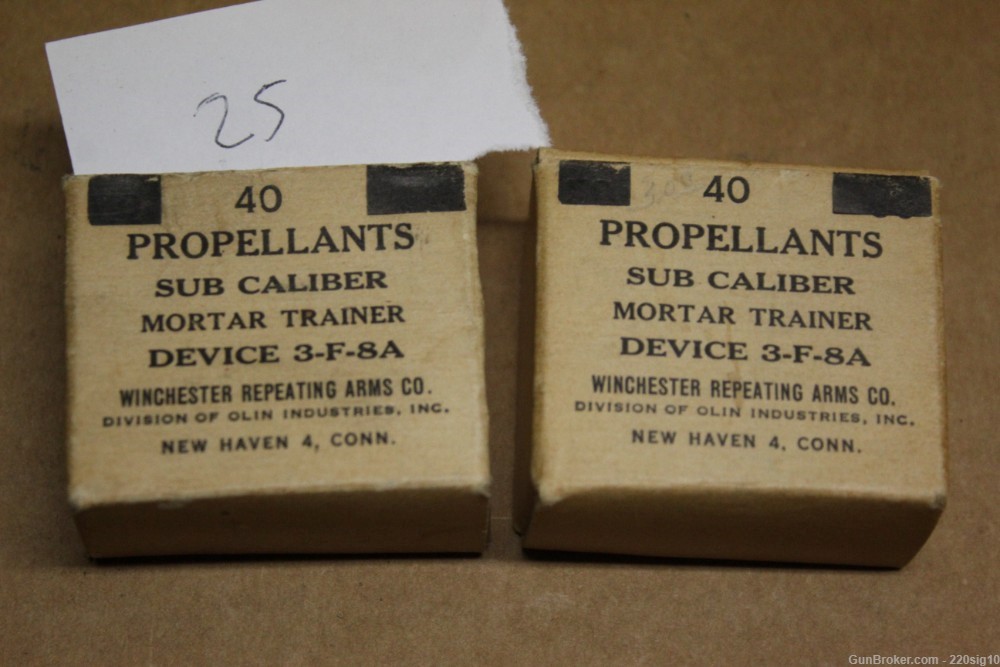 Subcaliber Mortar Trainer Device 3-F-8 Propellent Launching Blanks-img-0