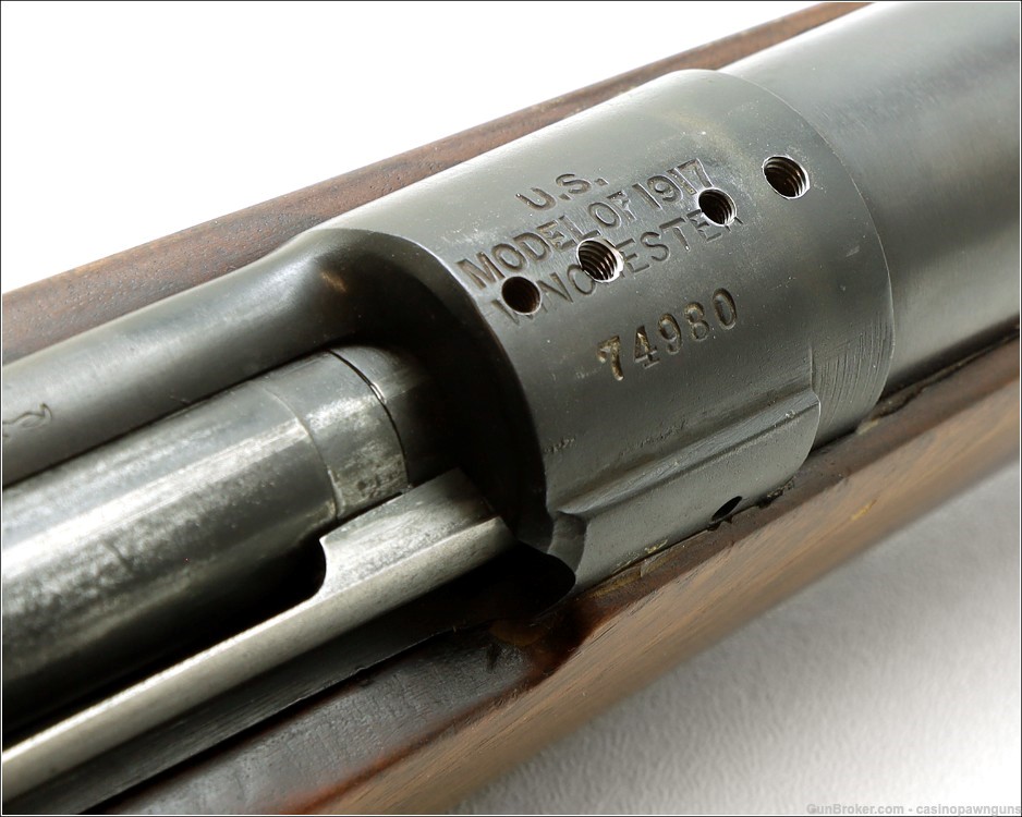 Vintage 1917 WINCHESTER U.S. Model 1917 30-06 Bolt Actn. Sporterized Rifle -img-15