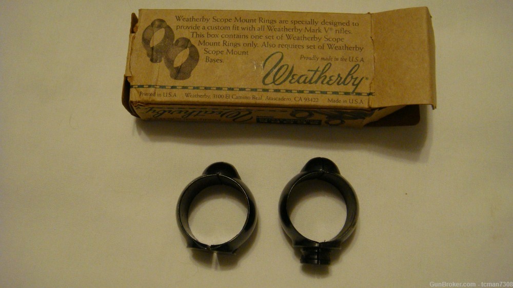 Weatherby Maynard Buehler 1" Scope Ring with Weatherby Buehler Mounts-img-4