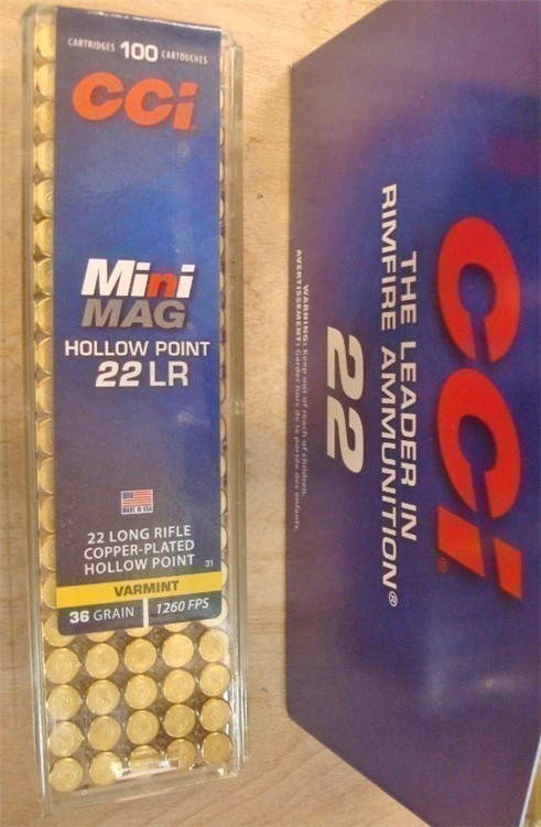 500 CCI Mini Mag HP .22 LR 22 High Velocity Copper Plated Hollow Point 0031-img-3