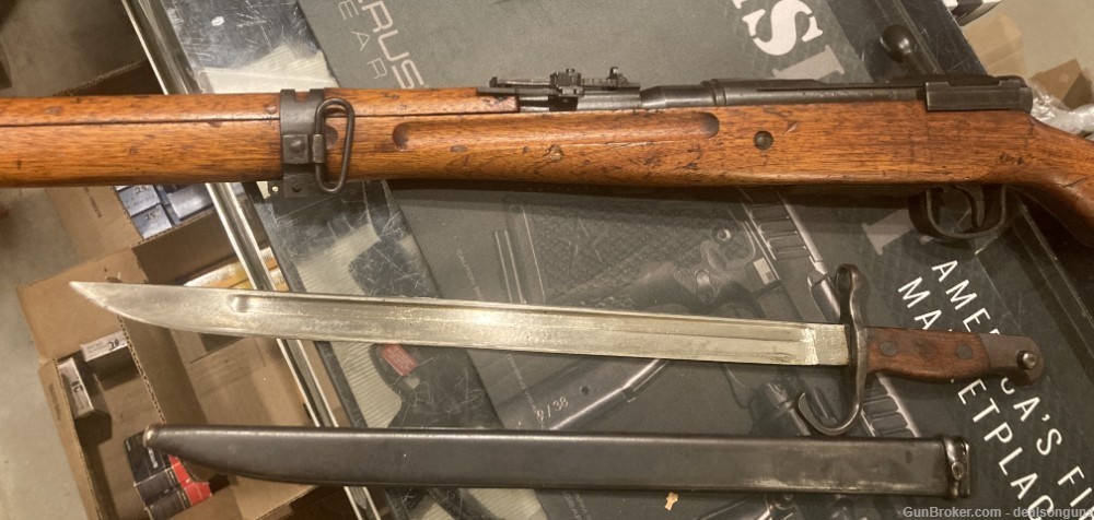 Arisaka Type 99 WWII  7.7x58mm w/bayonet very good(no card fees added)-img-6