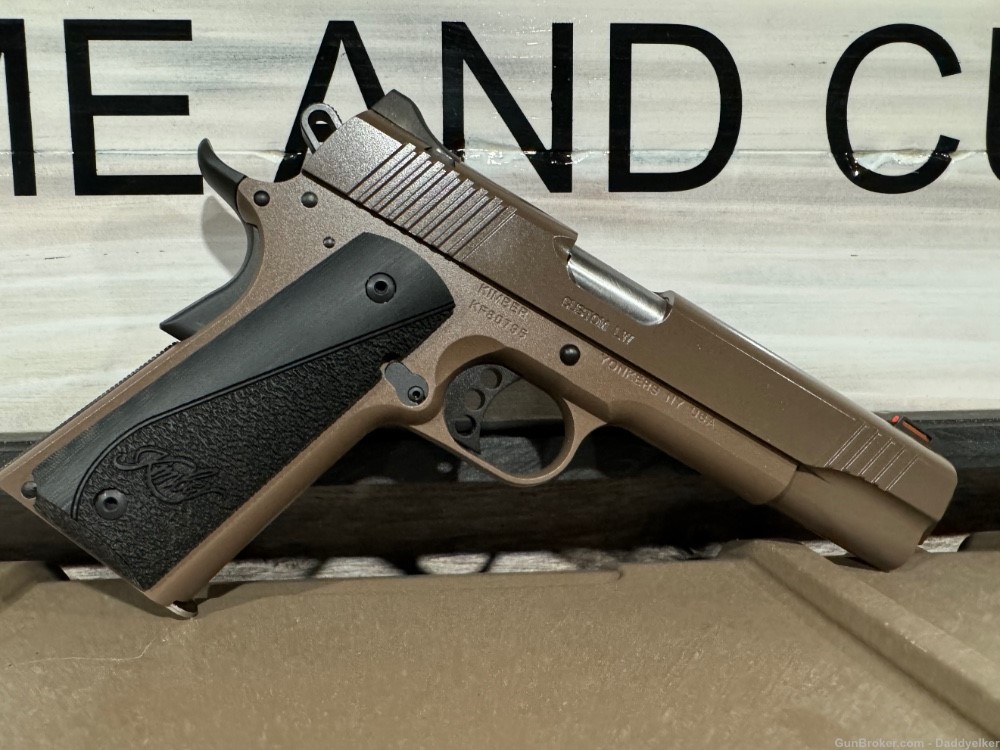 Kimber 1911  FDE finish unusual color 9mm new unfired penny start -img-2
