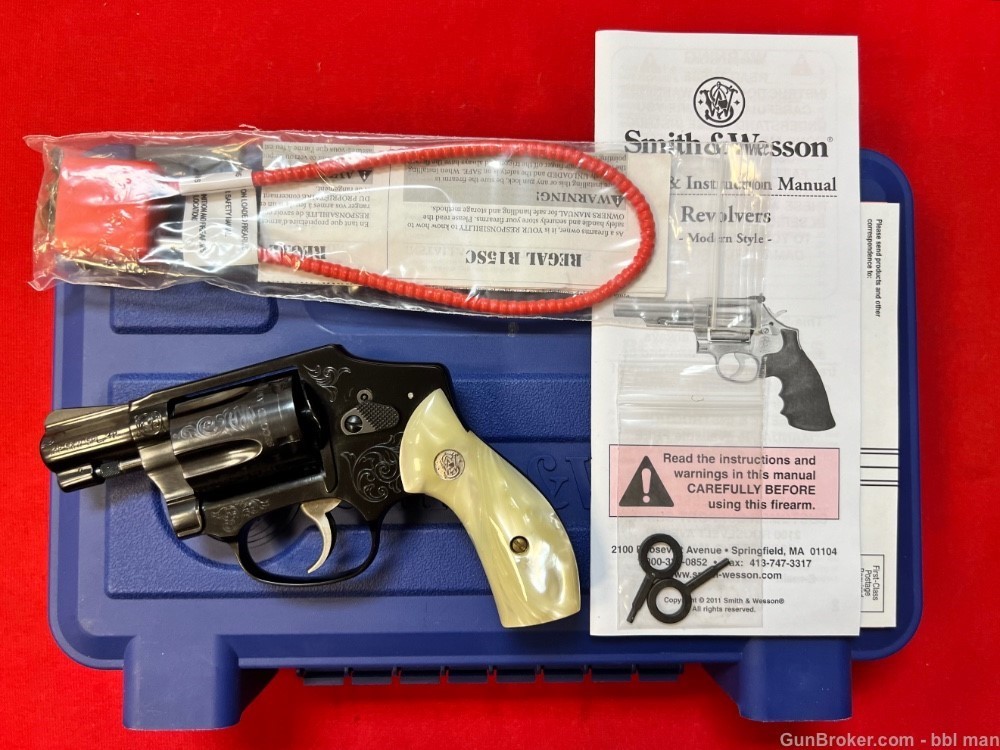 S&W 38 Special Model 642 - 2 Classic Women of the NRA ENGRAVED Revolver-img-0
