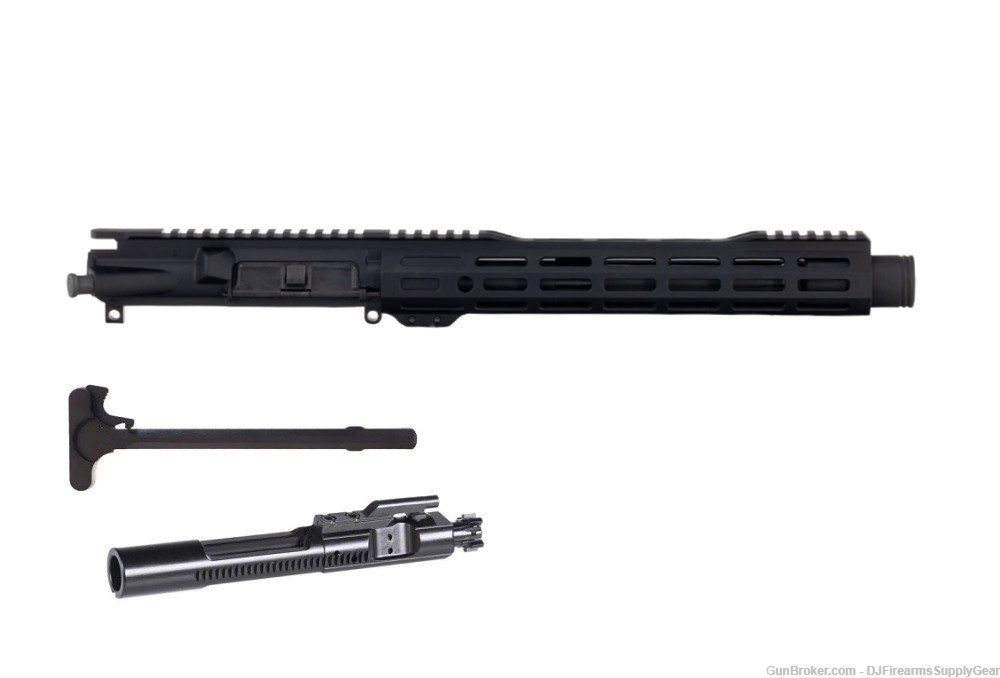 AR-15 5.56mm 10.5" Complete Upper Receiver w 12" MLOK QD Rail & Flash Can-img-0