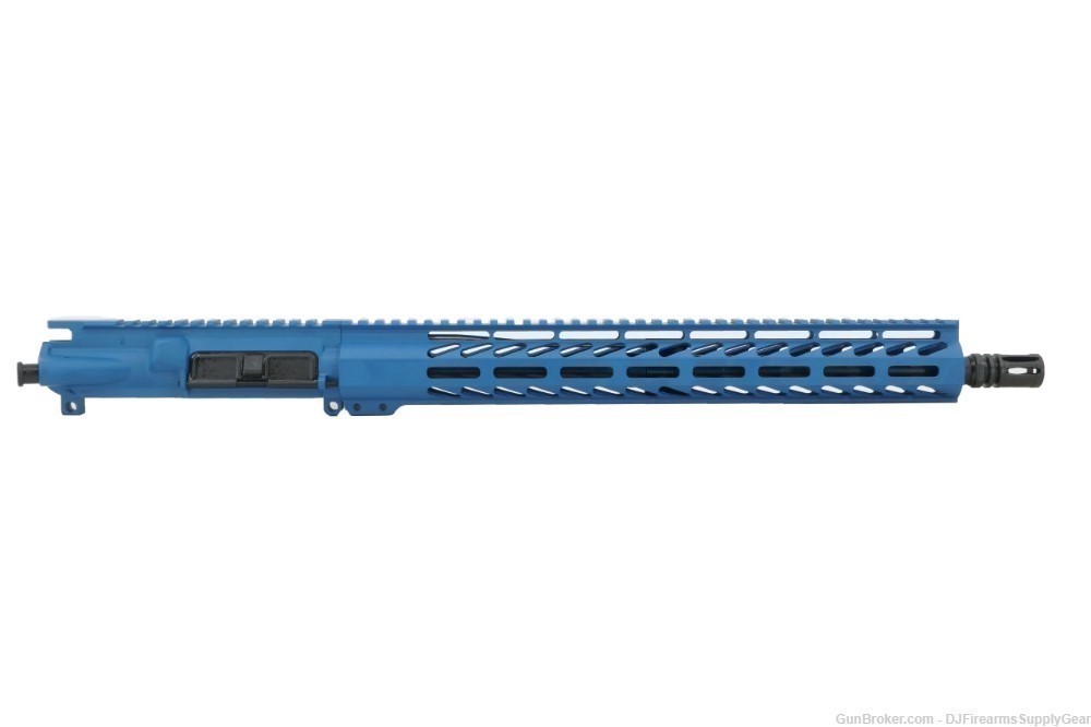 AR-15 7.62x39 16" Complete Upper Receiver w 15" MLOK Blue Cerakote Finish-img-0