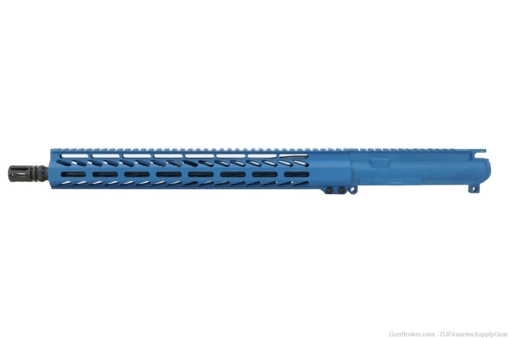 AR-15 7.62x39 16" Complete Upper Receiver w 15" MLOK Blue Cerakote Finish-img-1