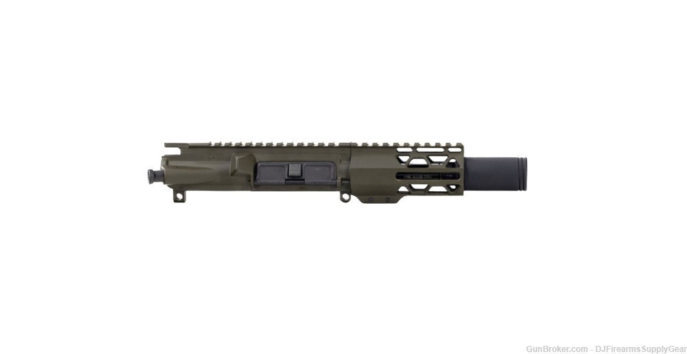 AR-15 / AR9 4.5" OD GREEN Cerakote Upper Receiver w Extended Flash Can-img-0