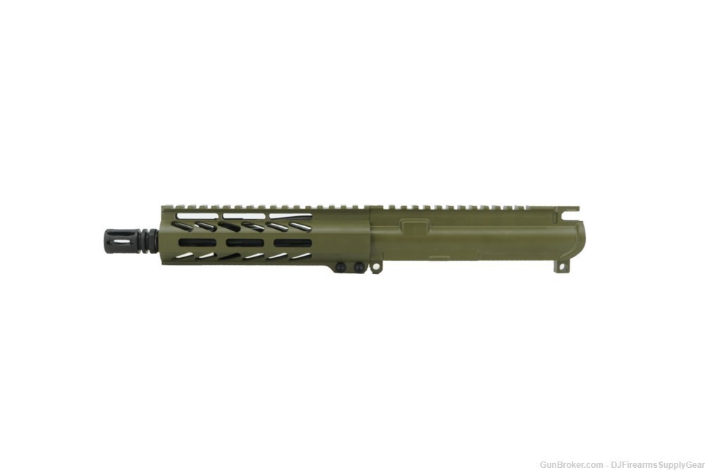 AR-15 7.5" 5.56x45mm Complete Upper Receiver w/ 7" Mlok In Green Cerakote-img-1