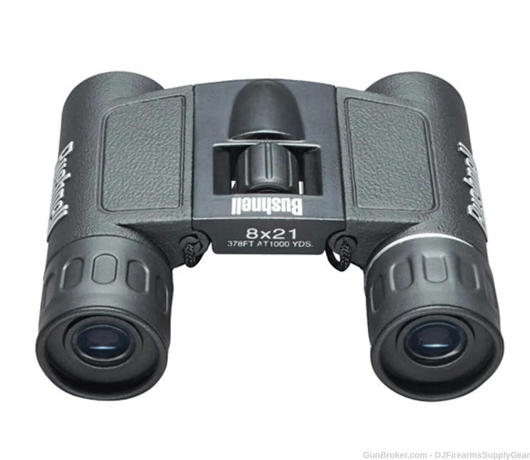 BUSHNELL POWERVIEW® 8x21mm FOLDABLE COMPACT BINOCULARS W/ BK-7 Prism Glass-img-1