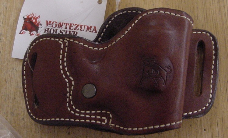Montezuma Hip Side Belt Holster Ruger LCR Tan-img-0