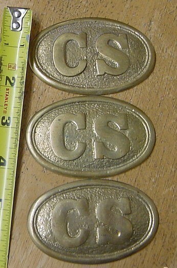 C.S. Civil War Brass Buckles-img-0
