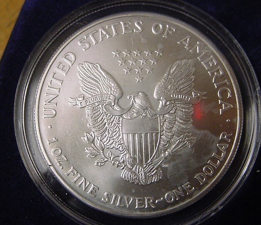 2000 American Silver Dollar Eagle Colorized 5-11-img-1