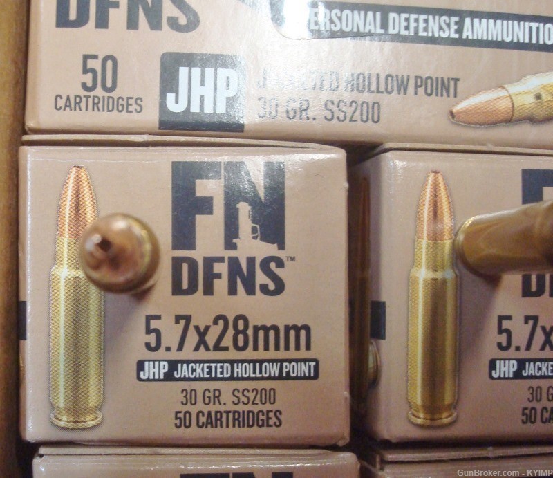 500 FN 5.7x28 JHP 30 grain SS200 New Ammo 5.7 FN PS90 NEW Ammunition-img-4