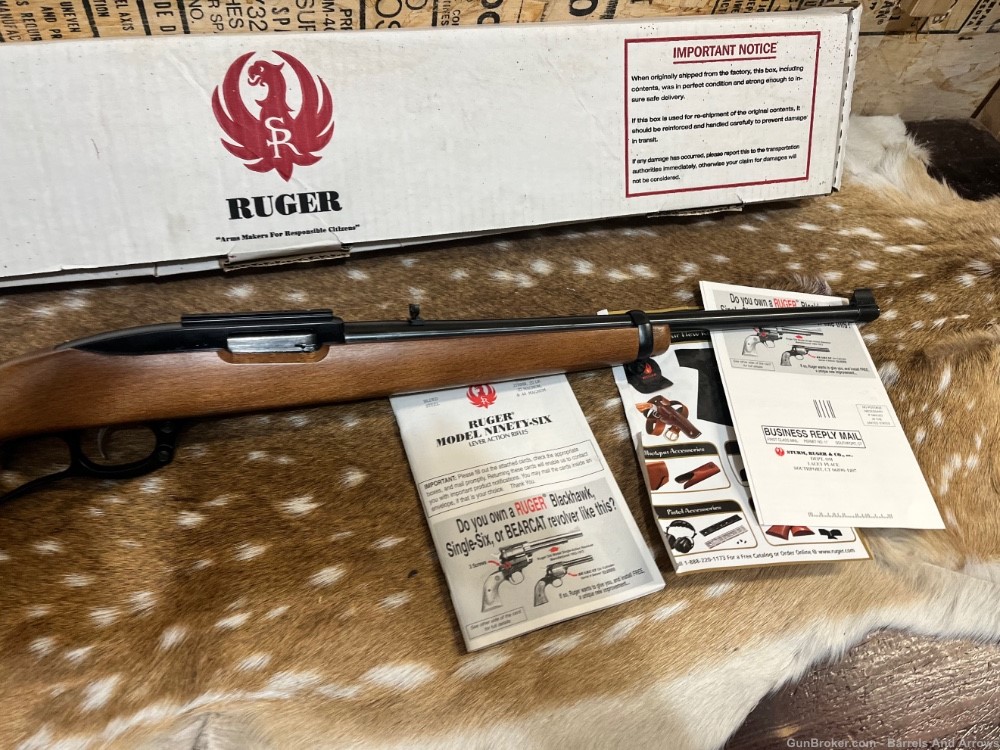 Ruger Model 96/17 17 HMR Lever Action Excellent condition In Box RARE -img-3