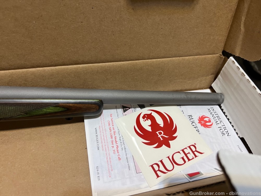 Ruger 77/17 .17 WSM Green Mountain Laminate Stainless 18.5" Threaded 7219-img-7