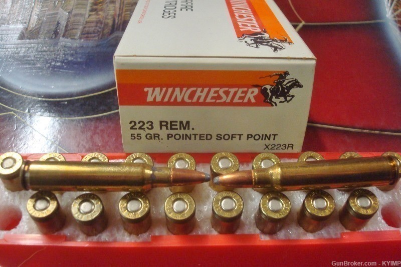 200 Winchester 223 FMJ 55 grain PSP Factory NEW X223R Ammo-img-7