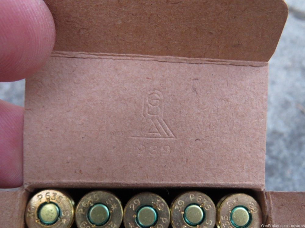 WWII GERMAN 8mm PATRONEN SS BRICK OF 300 ROUNDS P635 S* EXCELLENT CONDITION-img-3