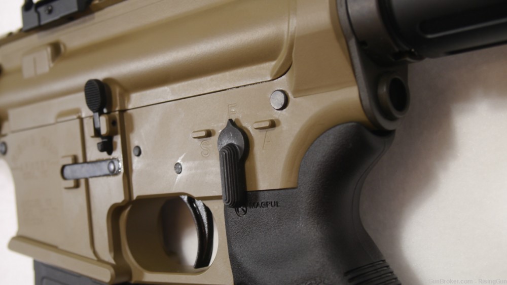Rising Gun pistol - 10.5" SS - Billet Lower - FDE Cerakote - Sig RD - Rail-img-2