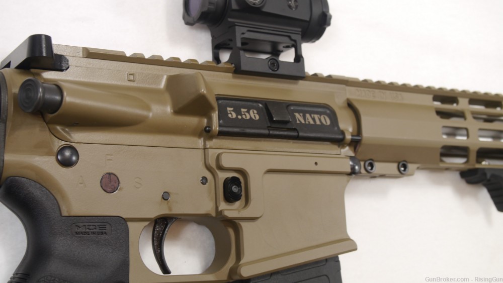Rising Gun pistol - 10.5" SS - Billet Lower - FDE Cerakote - Sig RD - Rail-img-7
