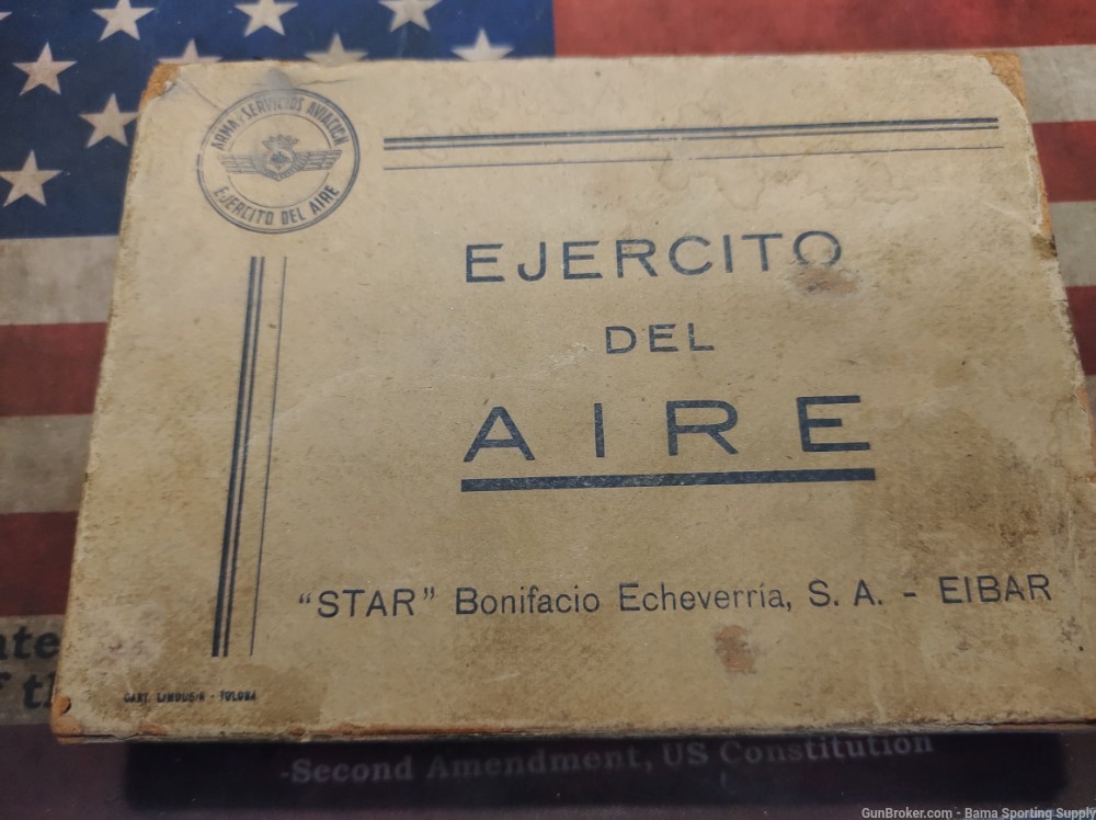 RARE! SPANISH AIR FORCE STAR MODEL S w/Box! Mfg end of WWII 1945 PENNY! NR!-img-3