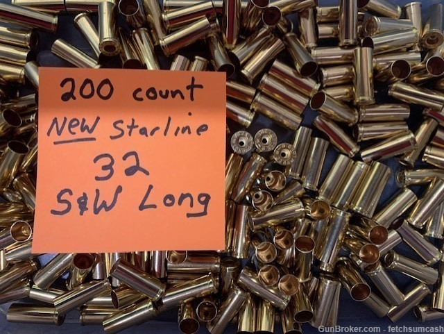 200 Count New Starline 32 S&W Long Brass-img-0
