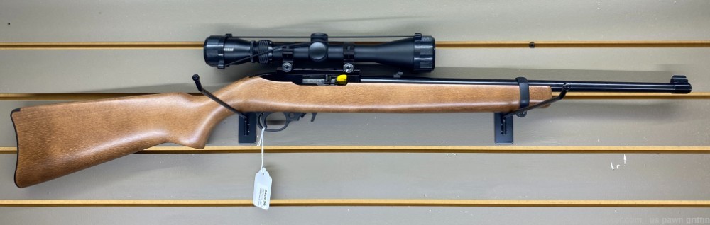 RUGER 10/22 CARBINE BLK/WOOD W/ VIRIDIAN SCOPE 31159 NEW-img-0