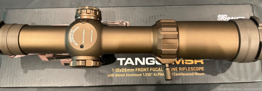 LIKE NEW - Sig Sauer TANGO-MSR 1-10x26mm BDC10 FFP Coyote Tan w/ALPHA mount-img-7