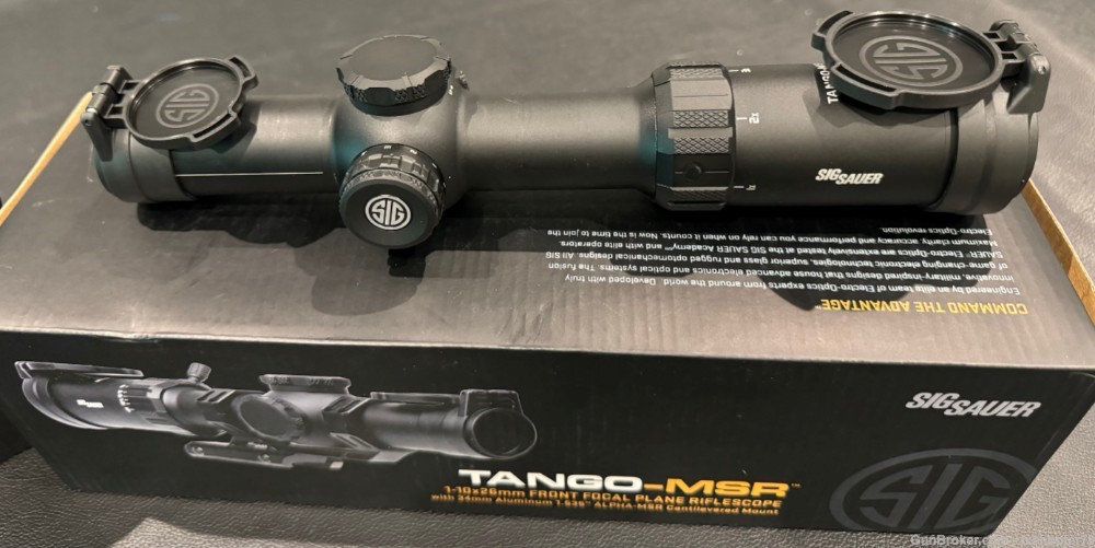 LIKE NEW - Sig Sauer TANGO-MSR 1-10x26mm FFP w/Cantilever & 34mm ALPHA-MSR -img-4