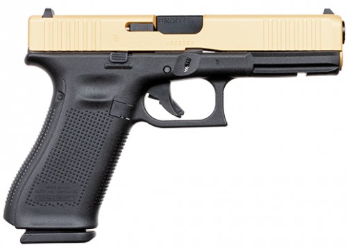 Glock G17 Gen5 Apollo Custom Black/Gold 9mm Pisto-img-0